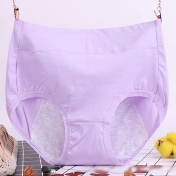🔥-High waist plus size cotton antibacterial and leak-proof physiological underwear